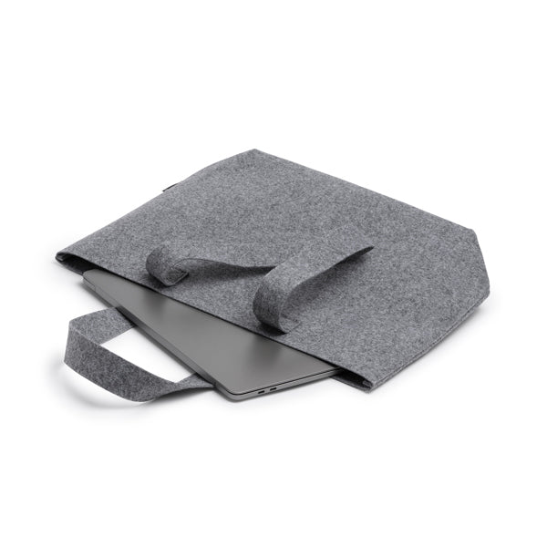 Bolso de fieltro gris