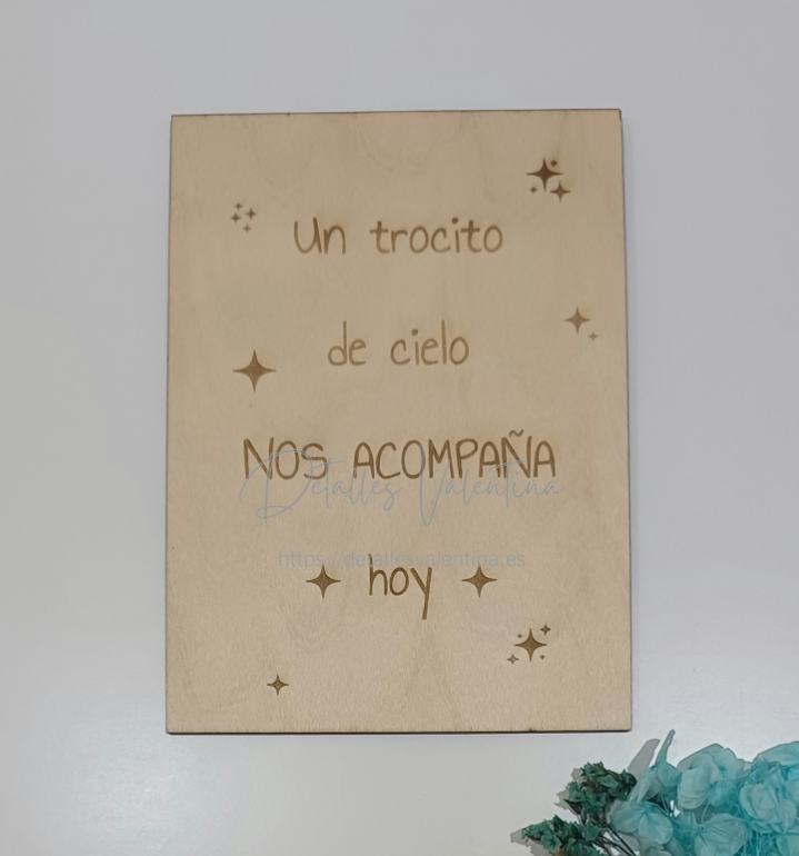 Cartel Un Trocito de Cielo