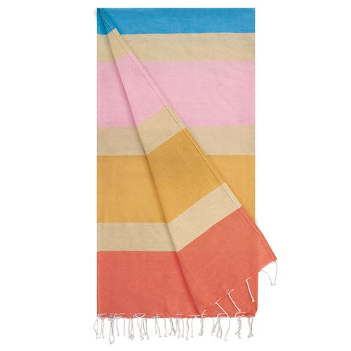 Toalla pareo personalizada de algodón multicolor