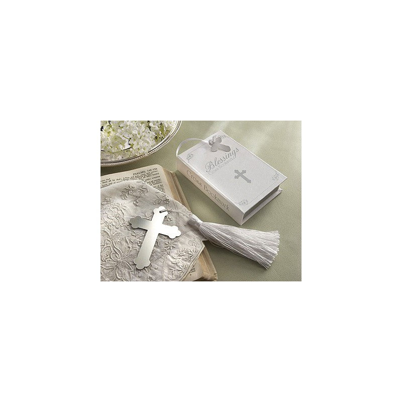 Punto de libro cruz plateado "Bendiciones"