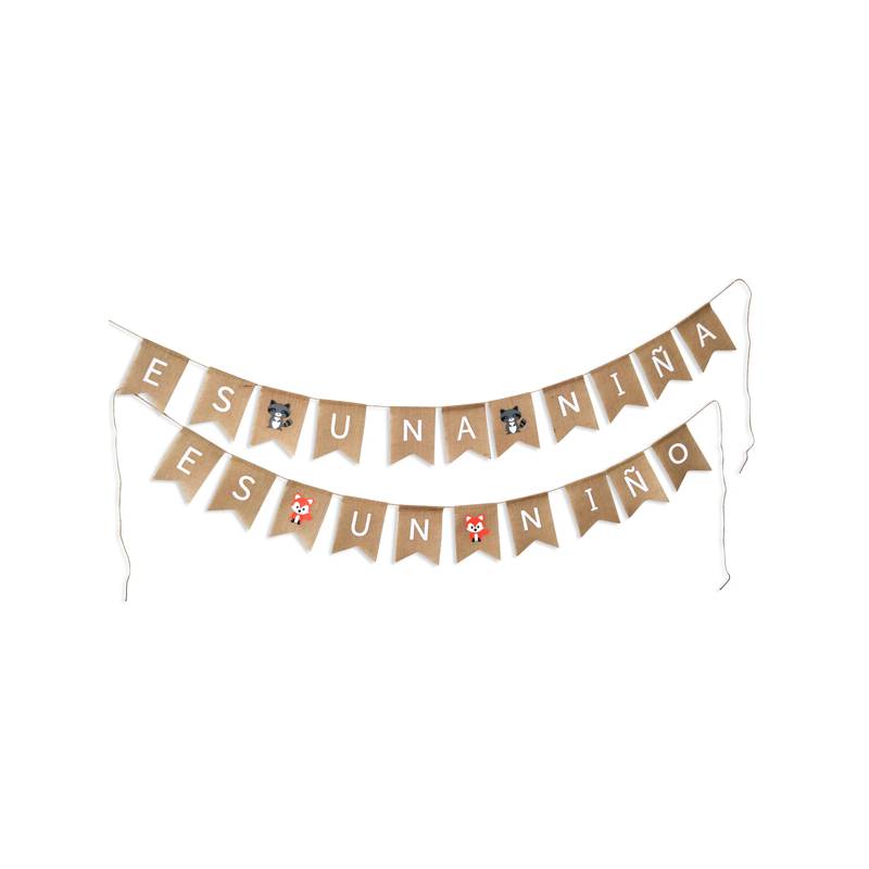 Guirnalda kraft "es un niño/niña"