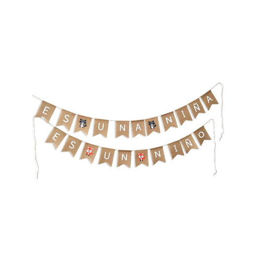 Guirnalda kraft "es un niño/niña"