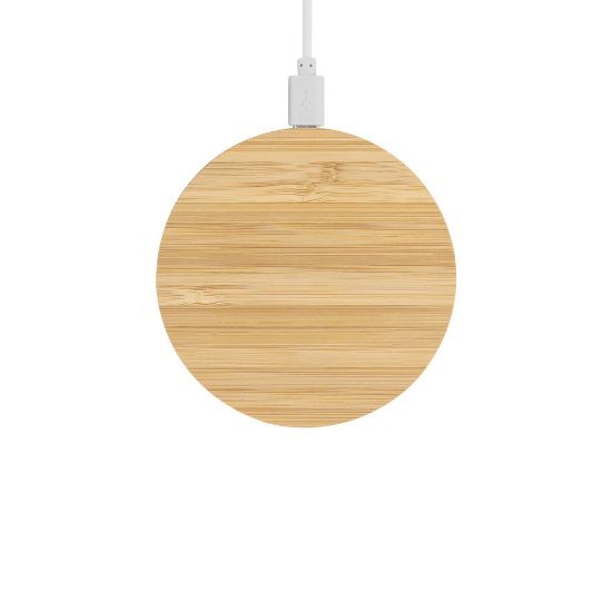 Base de carga inalámbrica personalizada de bambú