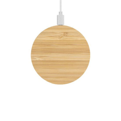 Base de carga inalámbrica personalizada de bambú