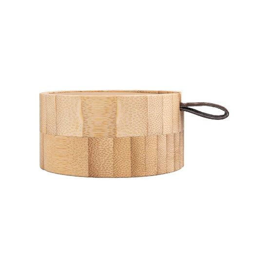 Joyero personalizado de bambú con espejo interior