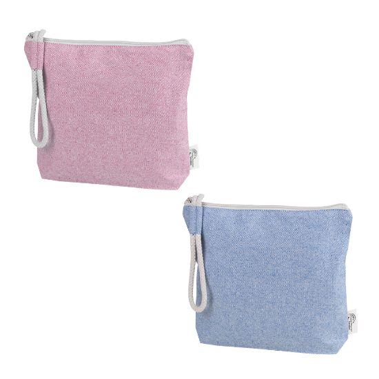 Neceser personalizado de algodón con asa de cuerda