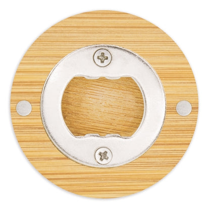 Abridor imantado de bambú natural grabado a láser