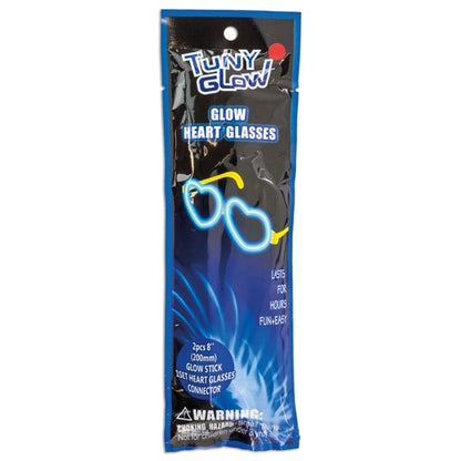 Pack 10 gafas neón corazón