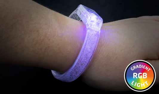 Pack de 10 pulseras luminosa Rgb
