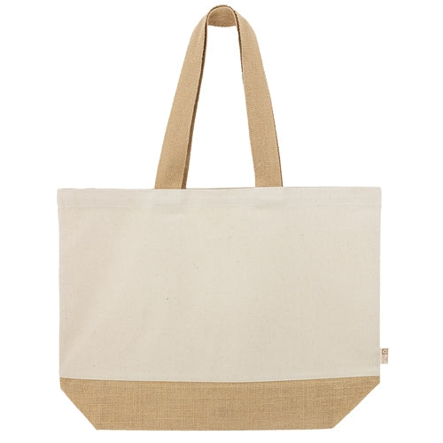 Bolsa personalizada de hombro de algodón y yute