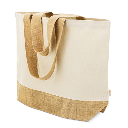 Bolsa personalizada de hombro de algodón y yute