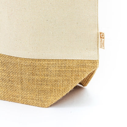 Bolsa personalizada de hombro de algodón y yute