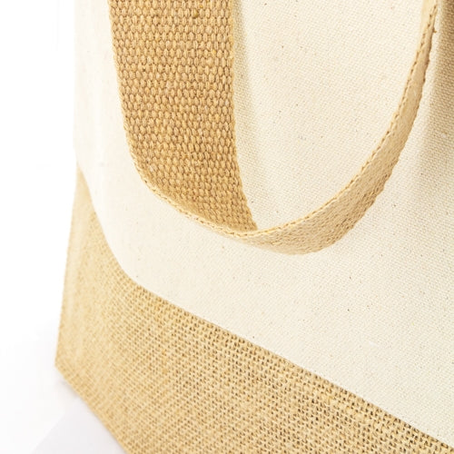 Bolsa personalizada de hombro de algodón y yute