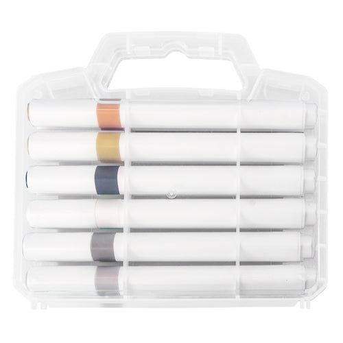 Set de 12 rotuladores acrílicos en maletín