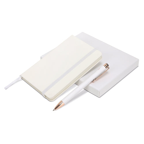 Set de cuaderno y bolígrafo personalizado