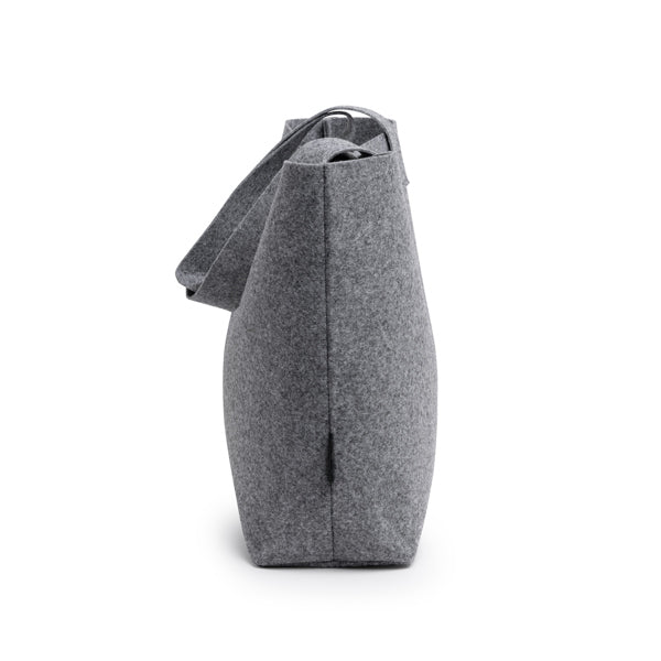 Bolso de fieltro gris