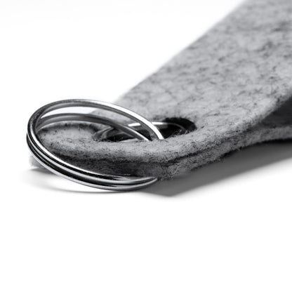 Llavero personalizado de fieltro reciclado