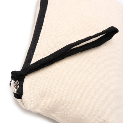 Neceser personalizado algodón con cremallera y asa de color