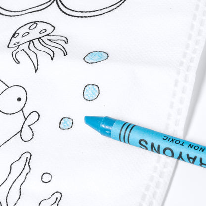 Bolsa infantil para colorear con juego de ceras