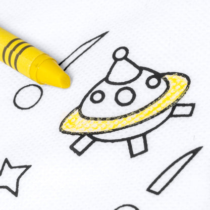 Mochila infantil de cuerdas para colorear con juego de ceras