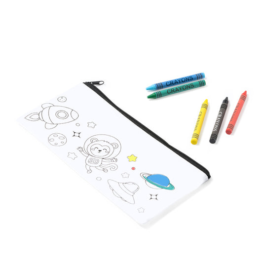 Estuche infantil para colorear con juego de ceras