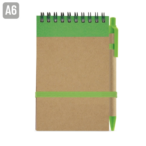 Bloc de notas personalizado con boligrafo