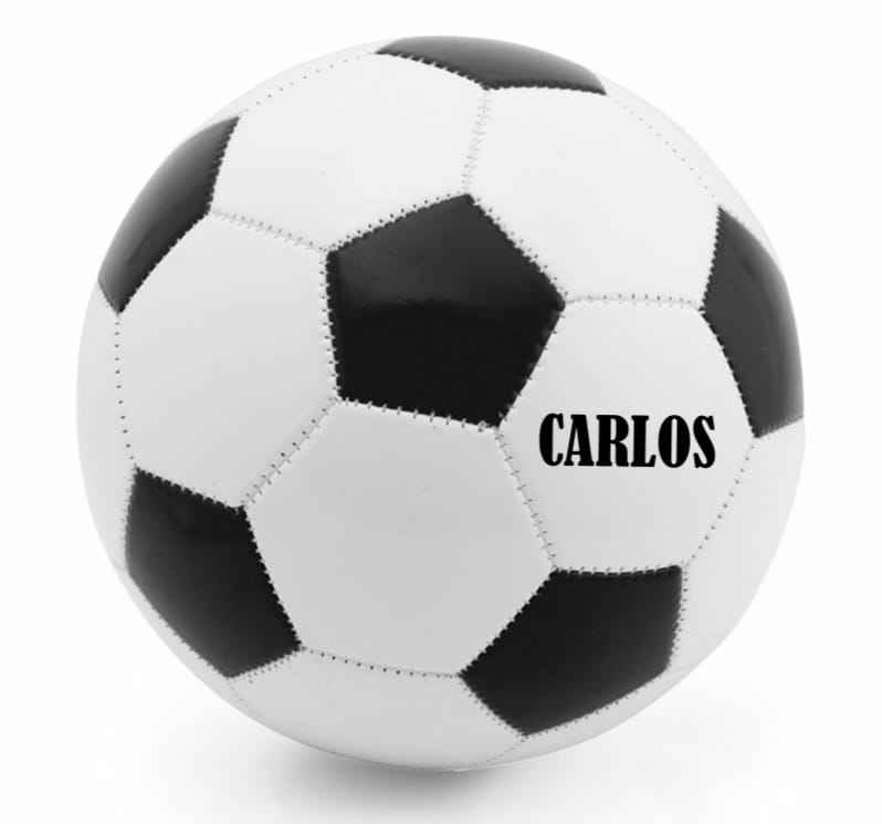 Balón de fútbol personalizado con nombre