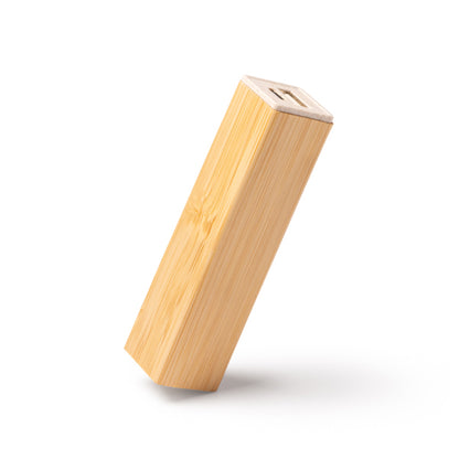 Batería externa de bambú