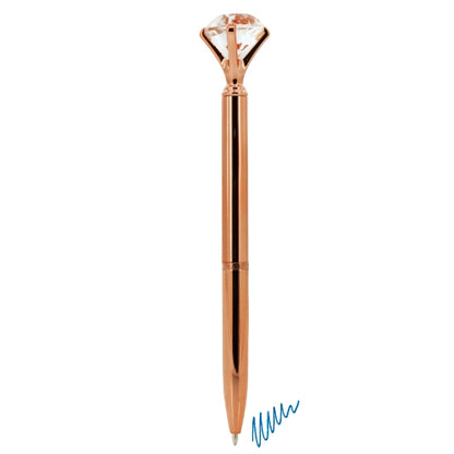 Bolígrafo diamante metalizado