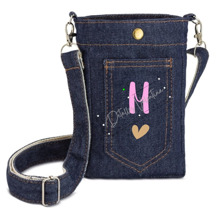 Bolso portatodo vaquero unisex personalizado