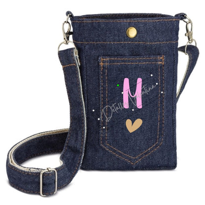 Bolso portatodo vaquero unisex personalizado