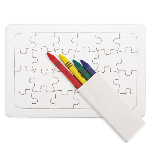 Puzzle con ceras para colorear