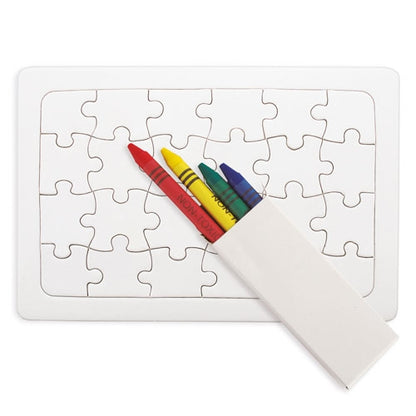 Puzzle con ceras para colorear