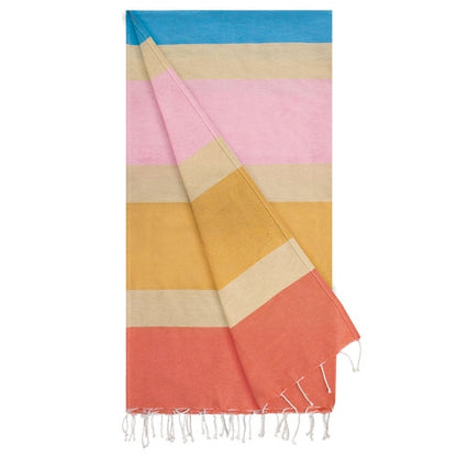 Toalla pareo personalizada de algodón multicolor