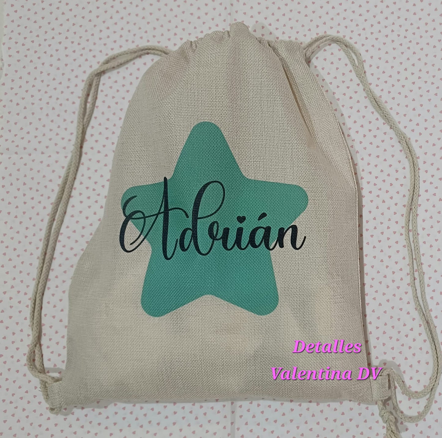 Mochila de cuerdas sublimación personalizada