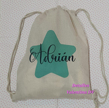 Mochila de cuerdas sublimación personalizada
