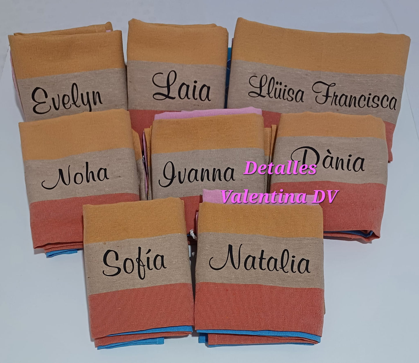 Toalla pareo personalizada de algodón multicolor