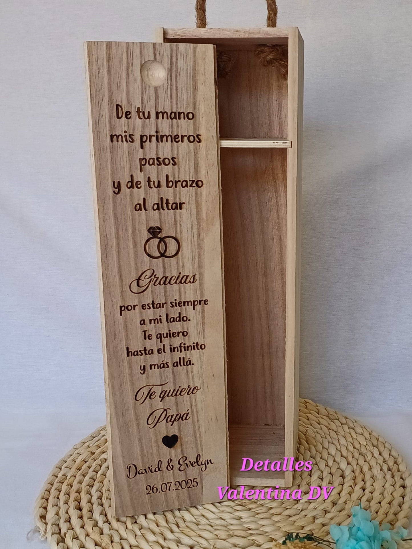Caja de vino personalizada