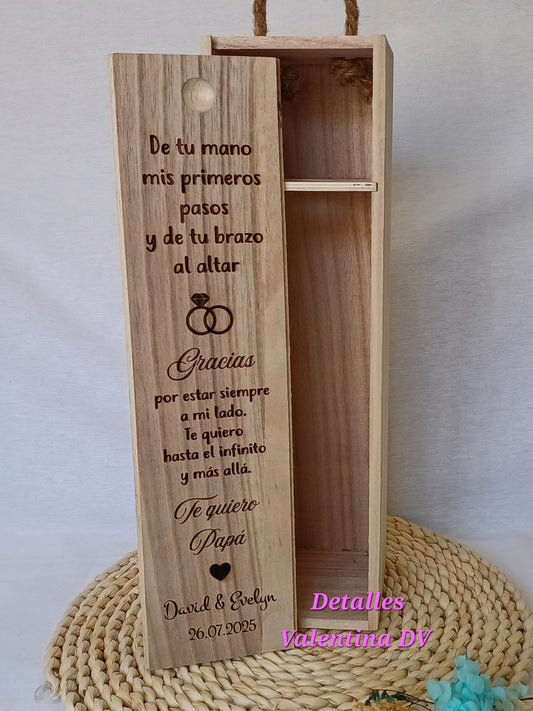 Caja de vino personalizada
