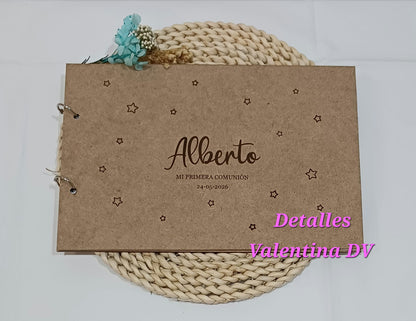 Libro de firmas Comunión personalizado