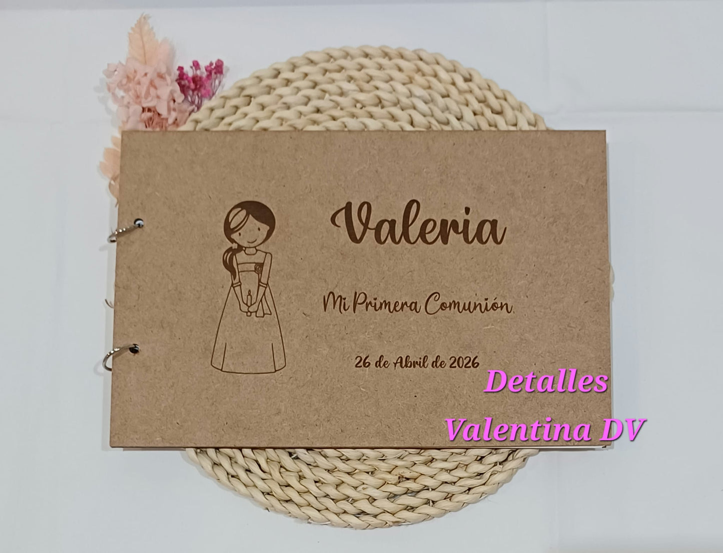 Libro de firmas Comunión personalizado