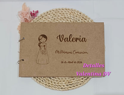 Libro de firmas Comunión personalizado