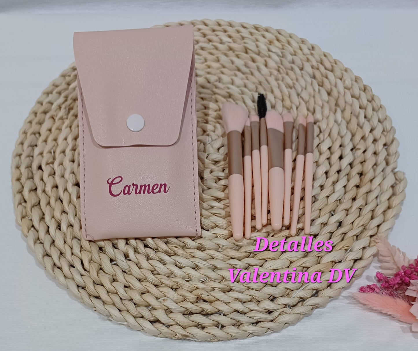 Set de brochas para maquillaje personalizado