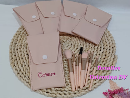 Set de brochas para maquillaje personalizado