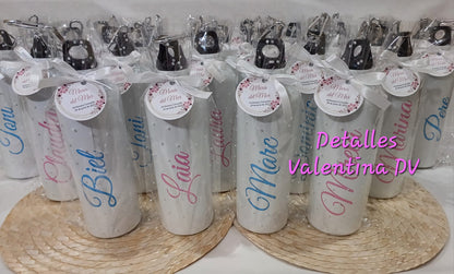 Bidón blanco con nombre 800 ml