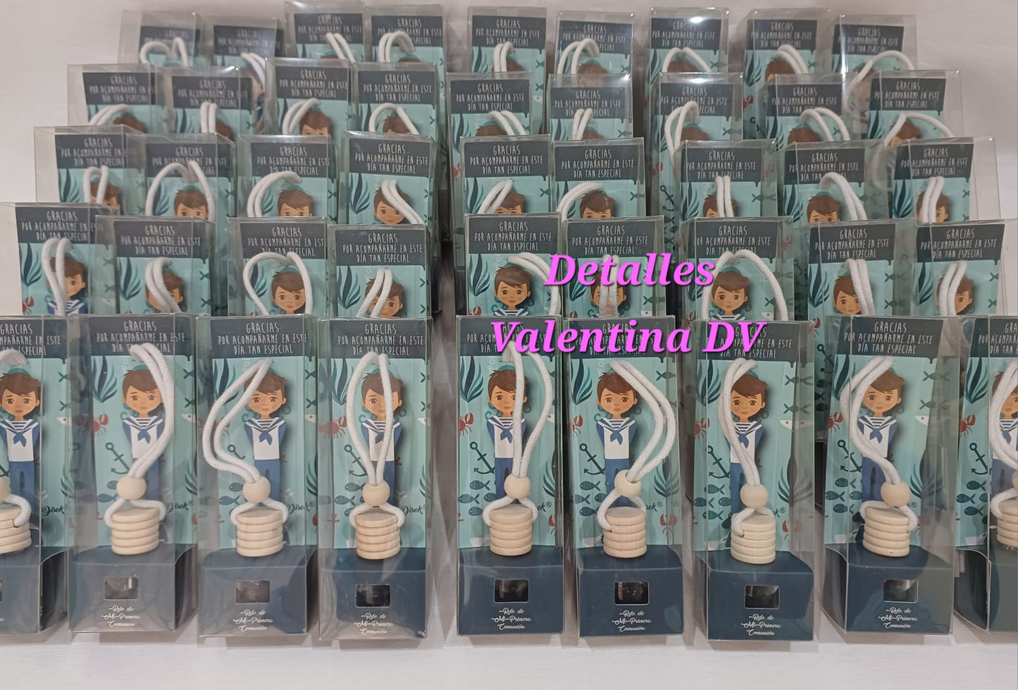 Ambientador para coche comunión niño