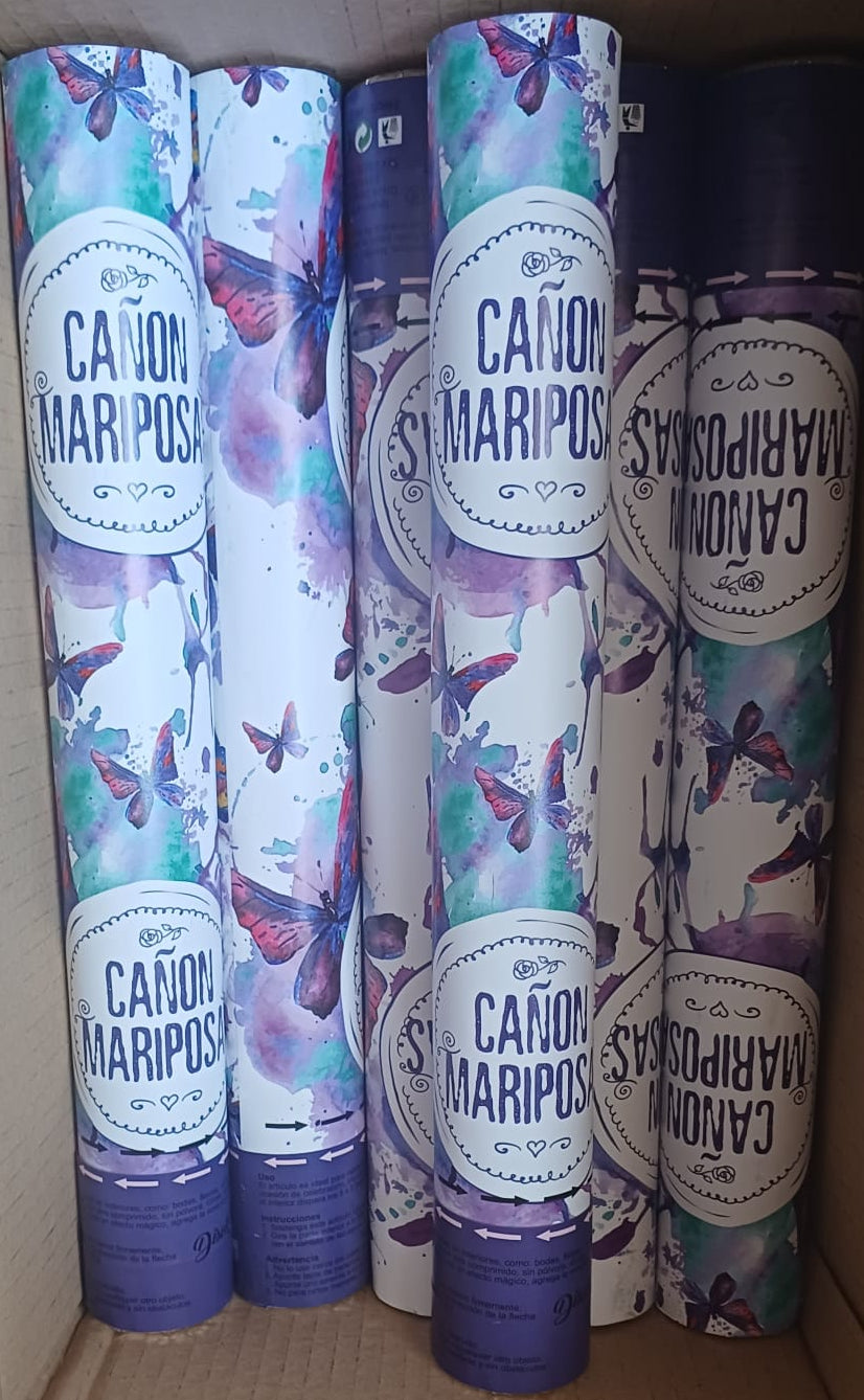 Cañón mariposas Pack 10 unidades