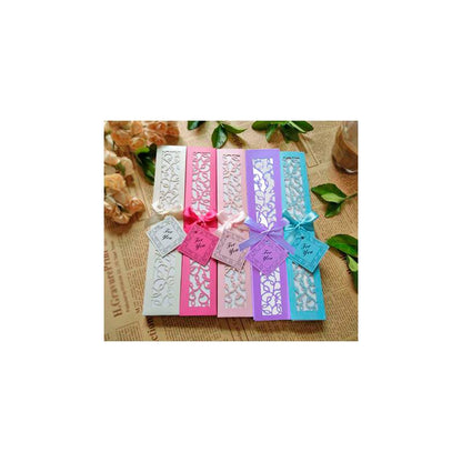 Abanico bambú y tela de colores en caja de regalo