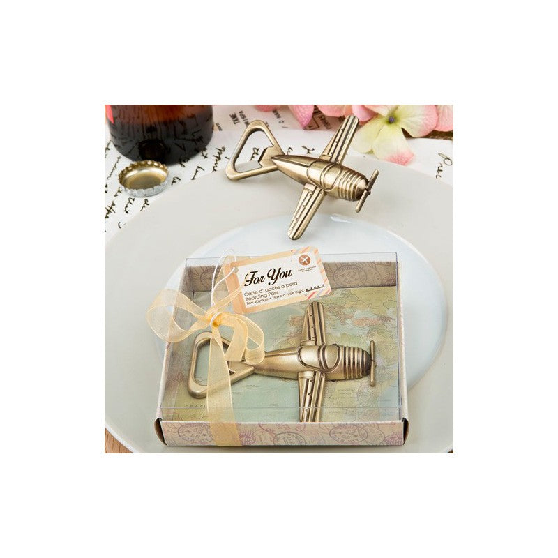 Abrebotellas avión "bon Vogaye" en caja de regalo
