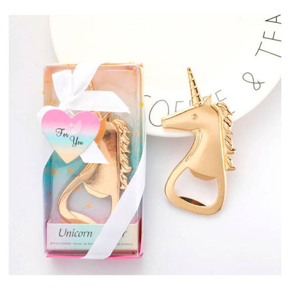 Abrebotellas unicornio en caja de regalo